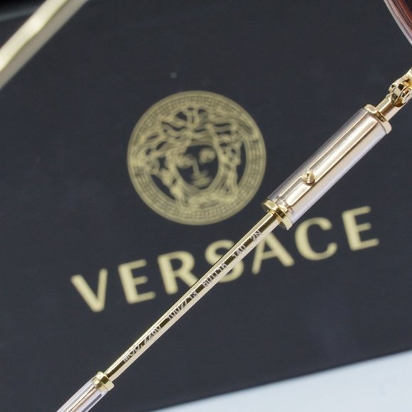 FINAL PRICE NEW VERSACE VE2260 100213 BROWN PINK GRADIENT SUNGLASSES - Picture 7 of 10